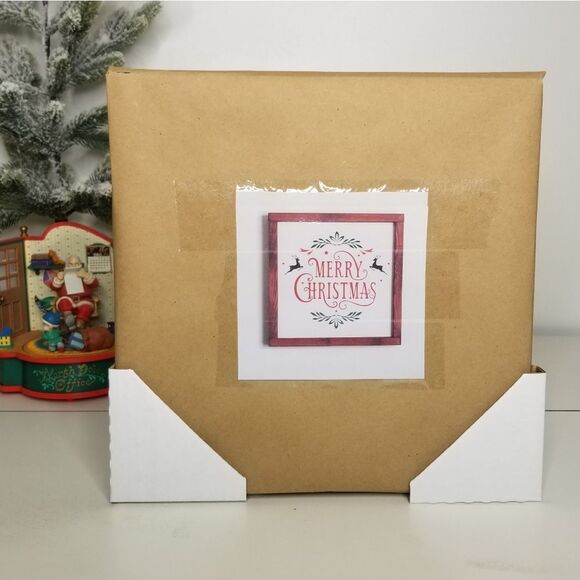 Merry Christmas Wood Sign Rustic Christmas Holiday Decor Handmade - Picture 7 of 7